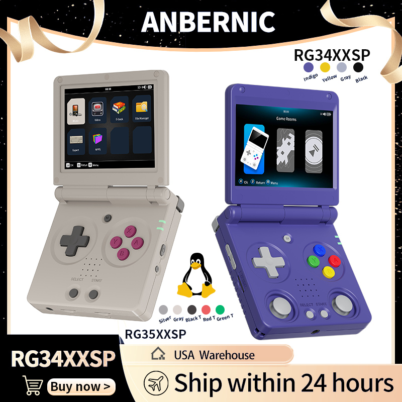 Retro Gaming Monitor - Anbernic RG34XXSP RG35XXSP Flip Elde Taşınabilir
