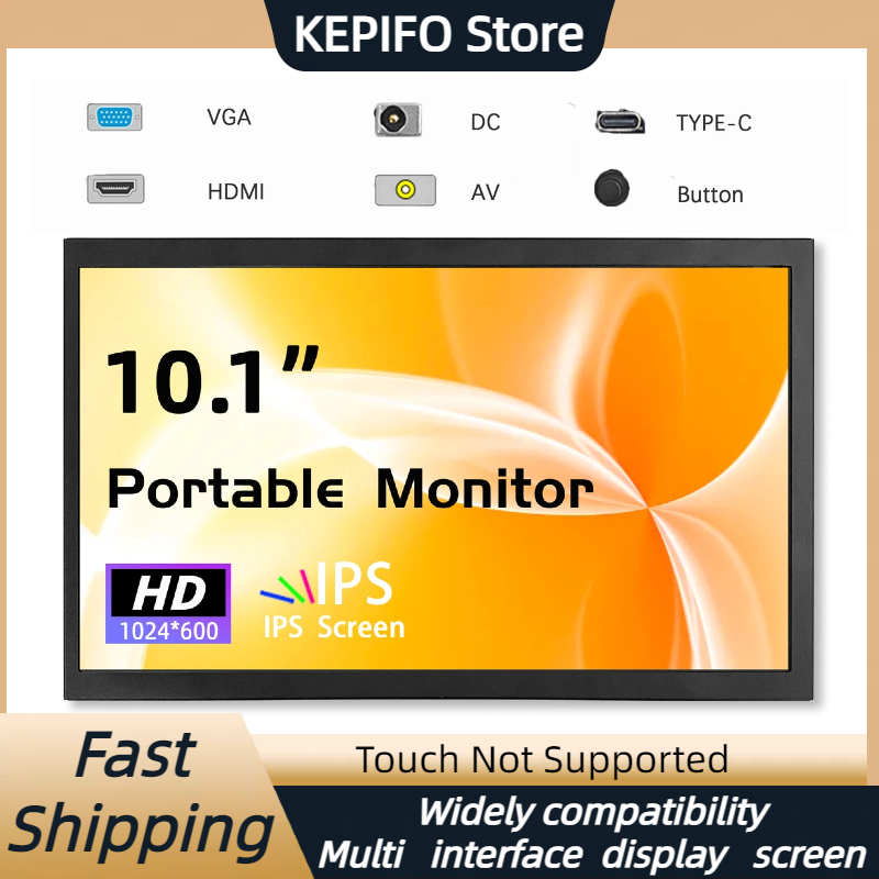 Retro Gaming Monitor - 10 inç taşınabilir monitör 1024x600 IPS