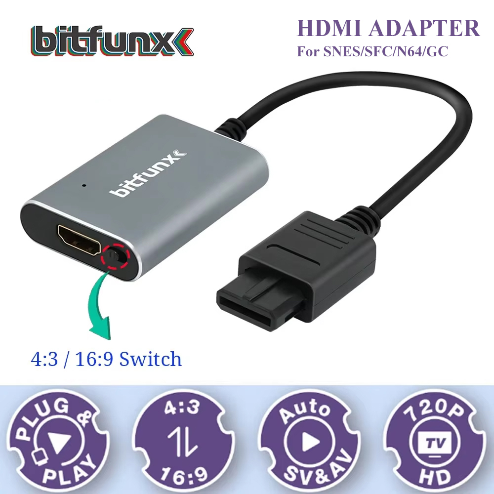 Retro Gaming App - Bitfunx 720P Svideo / AV -