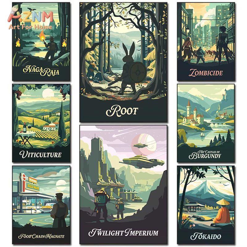 Retro Gaming Us - AZNM Retro Masa Oyunu Sanat Tuval