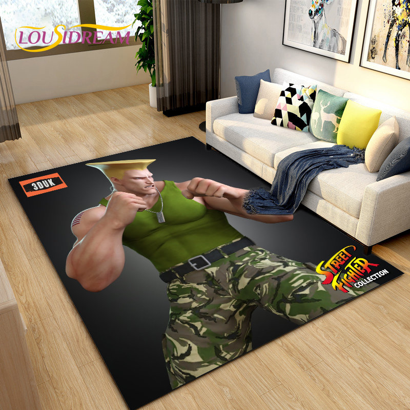 Retro Gaming Rug - Retro oyun oyun Street Fighter alan