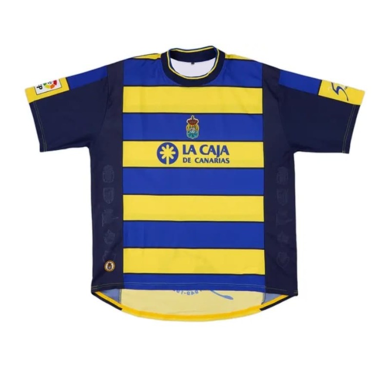 Retro Gaming Aesthetic - 1998 Las Palmas Retro Çizgili Futbol
