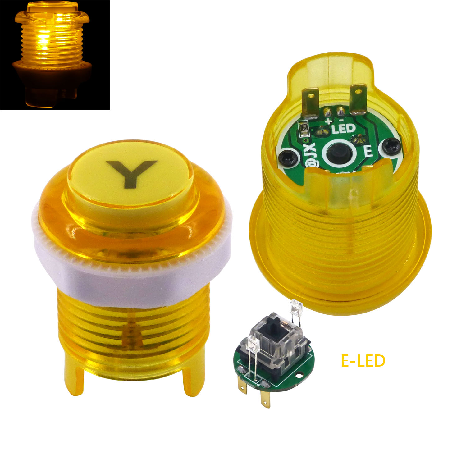 SJ @ JX Arcade düğmesi LED DIY - Arcade Button Kit incelemesi ve fiyatı