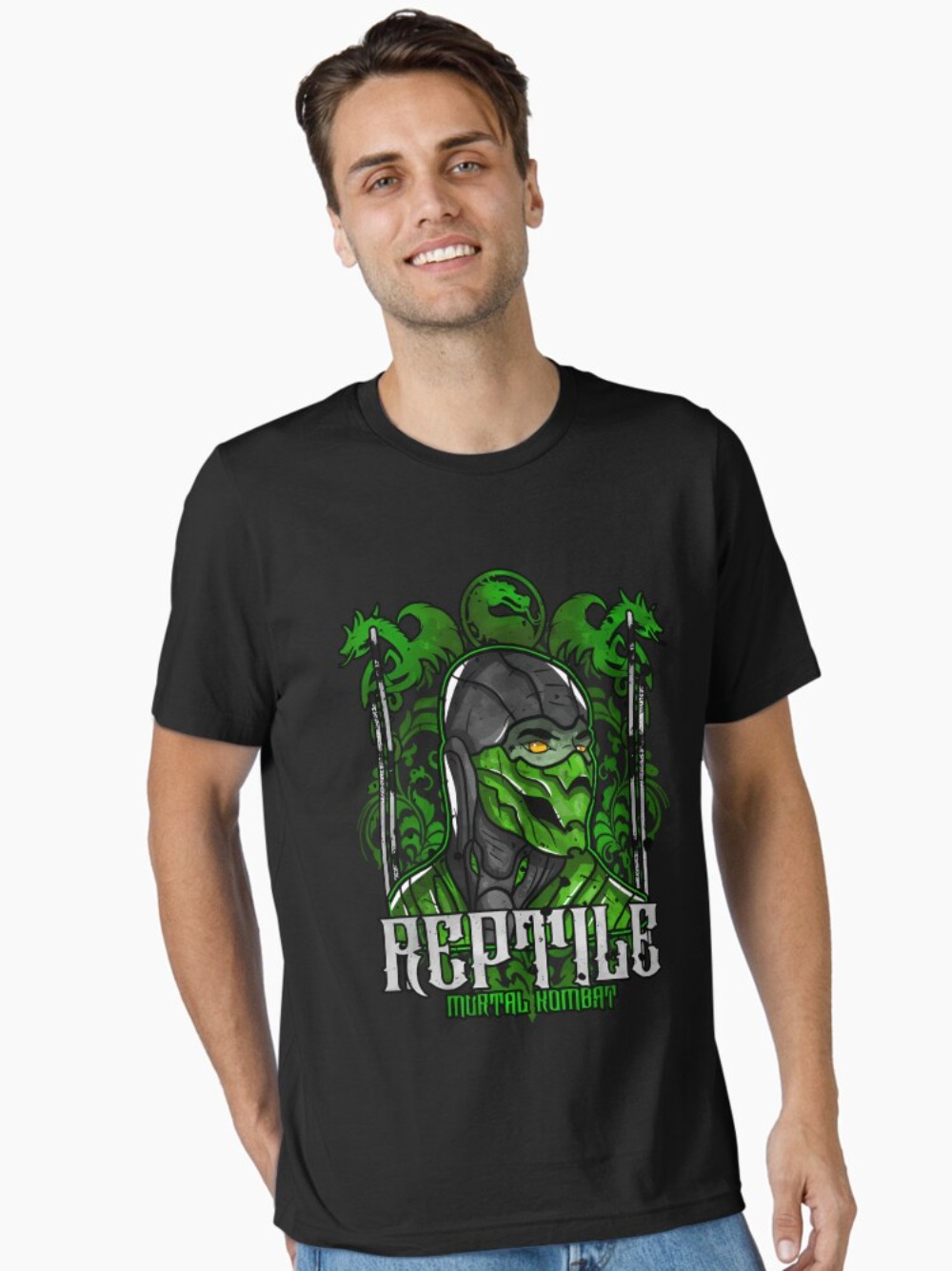 Mortal Kombat Reptile Portre B - Retro Gaming Aesthetic incelemesi ve fiyatı