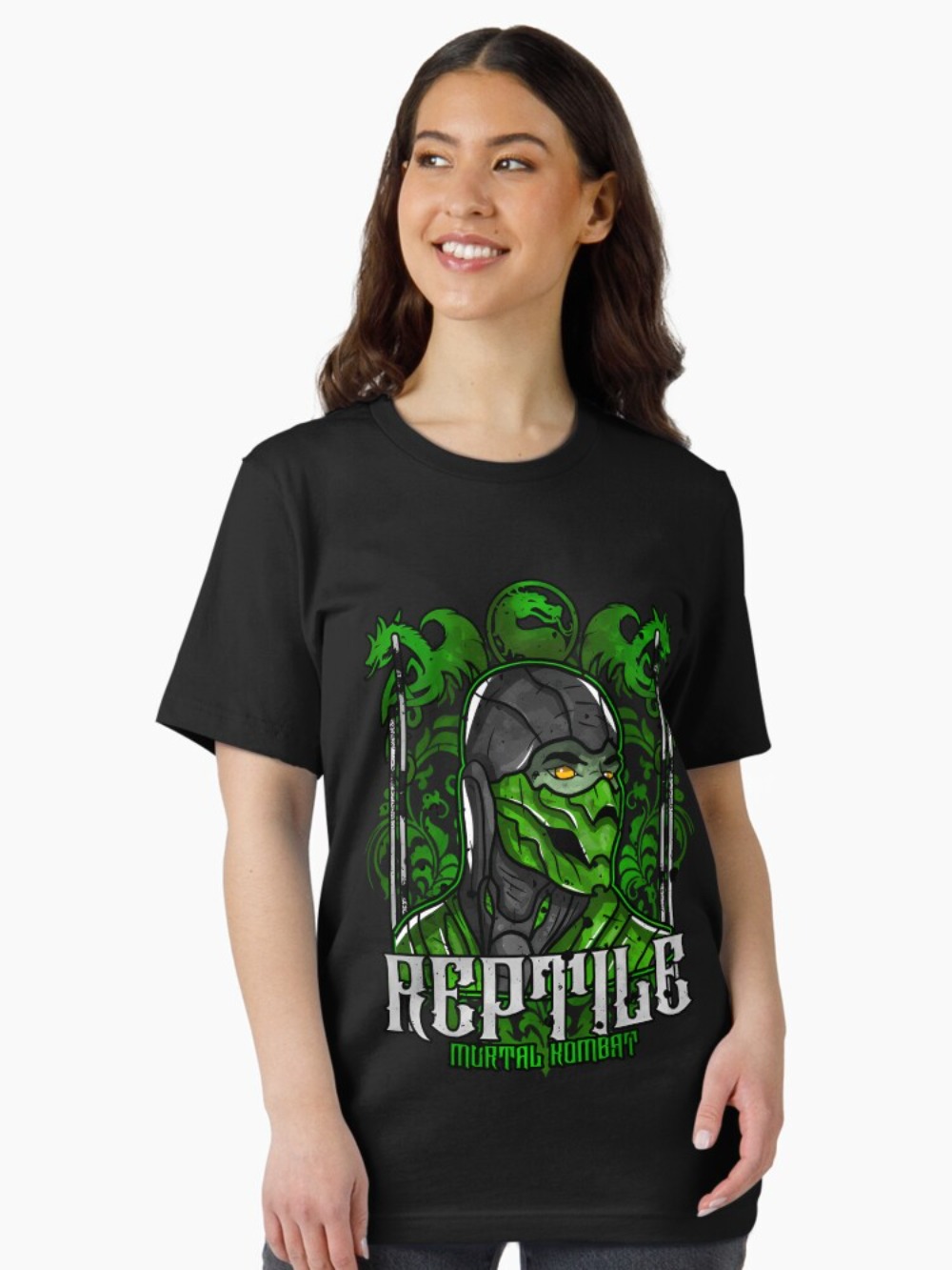Mortal Kombat Reptile Portre B - Retro Gaming Aesthetic incelemesi ve fiyatı