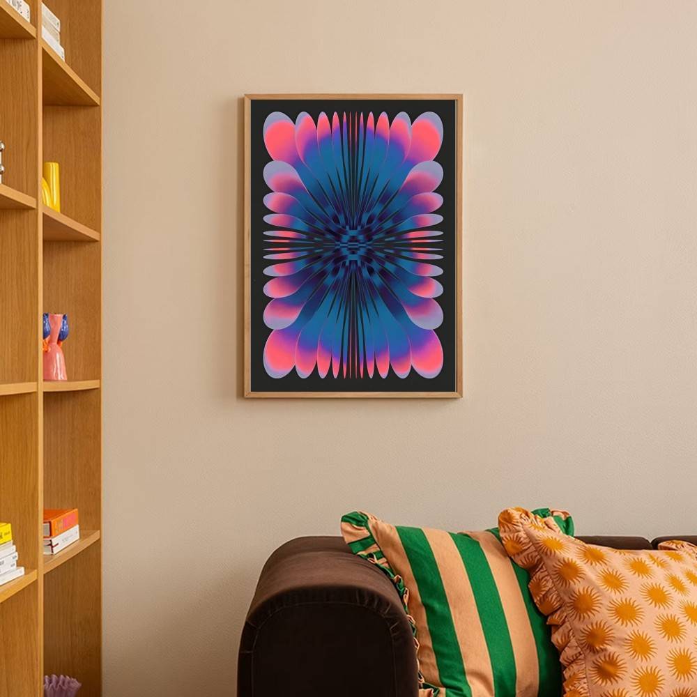 Psychedelic degrade kafatası u - Retro Gaming Wallpaper incelemesi ve fiyatı
