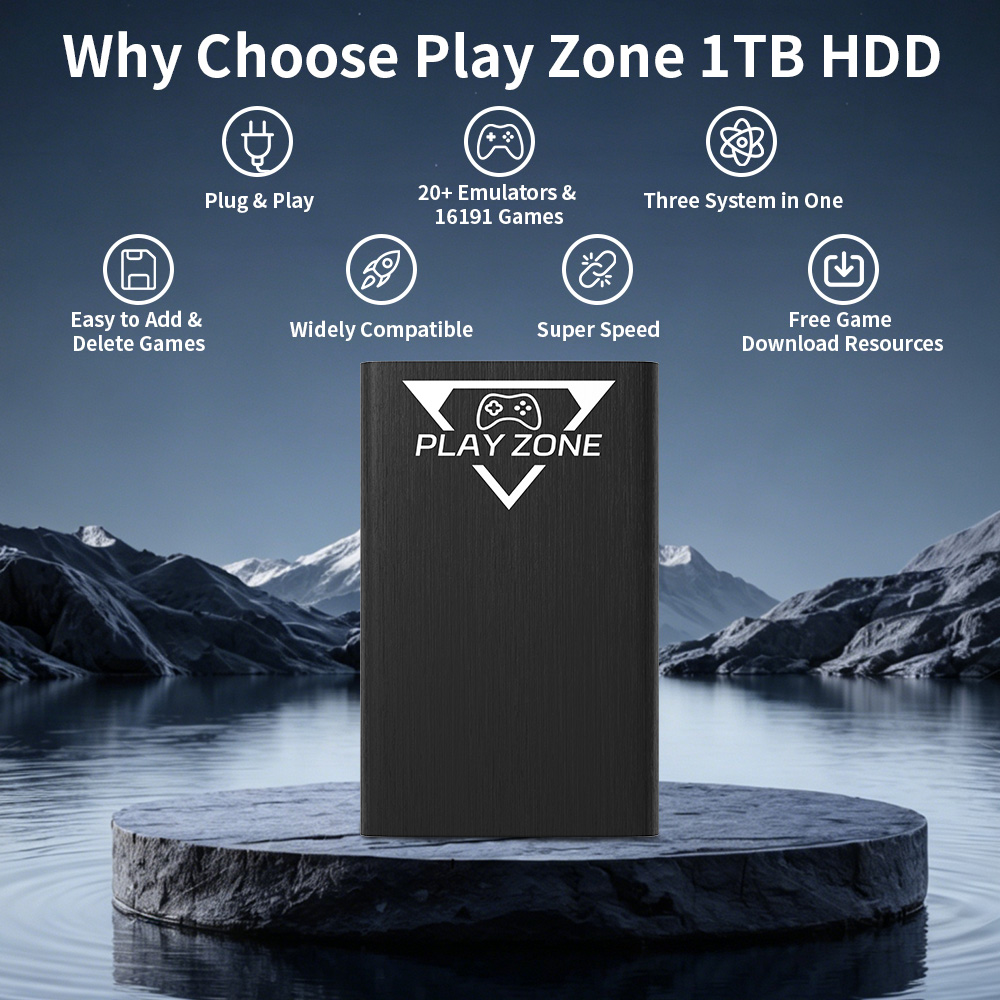 Play Zone 1TB Taşınabilir Oyun - Retro Gaming Realm incelemesi ve fiyatı