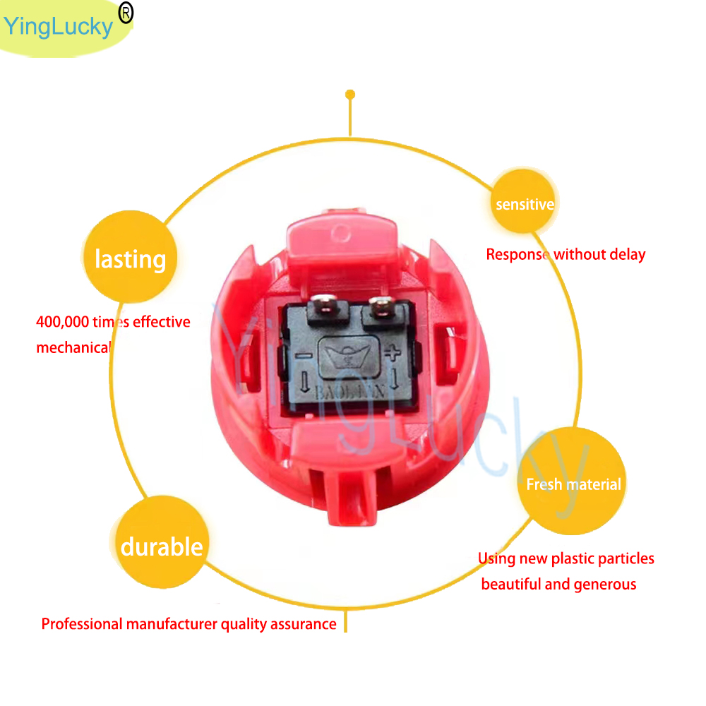12 adet Arcade Basmalı Düğme,  - Arcade Button Kit incelemesi ve fiyatı