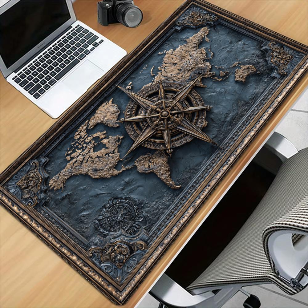 Retro pusula ve harita desenli - Retro Gaming Rug incelemesi ve fiyatı