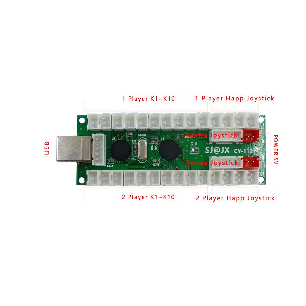 SJ@JX 2 Oyunculu Arcade DIY Ki - Arcade Button Kit incelemesi ve fiyatı