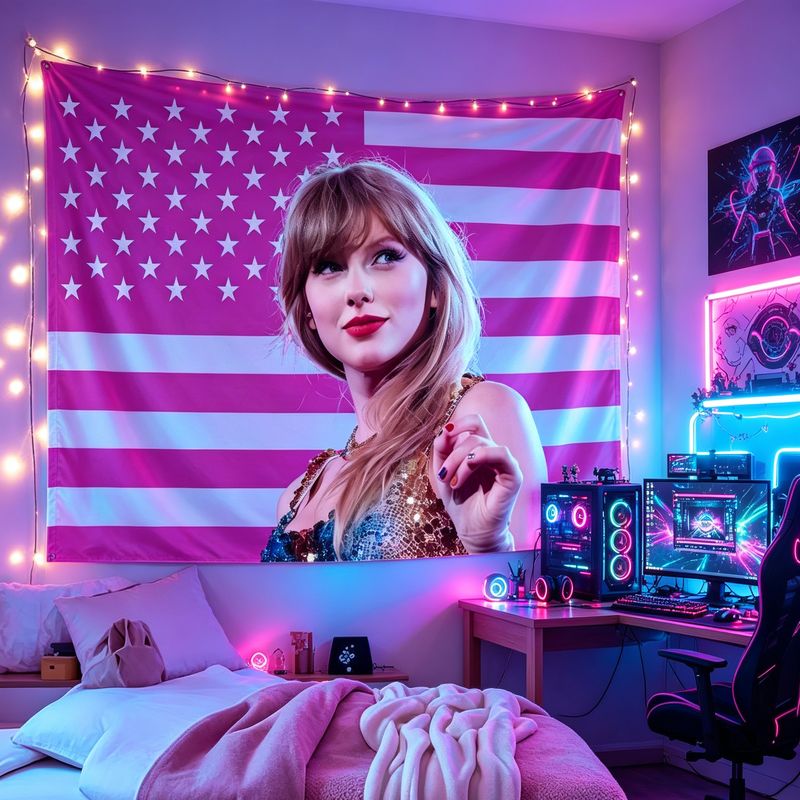 VIKAMA Amerikan Bayrağı Kadın  - Retro Gaming Aesthetic incelemesi ve fiyatı
