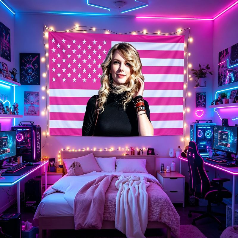 VIKAMA Amerikan Bayrağı Kadın  - Retro Gaming Aesthetic incelemesi ve fiyatı