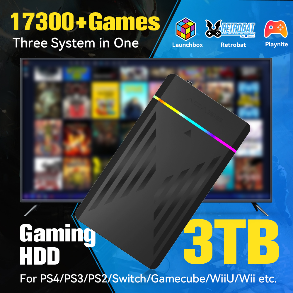 3 TB Taşınabilir Oyun HDD Laun - Retro Gaming Monitor incelemesi ve fiyatı